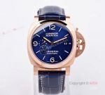 VS Factory Panerai Luminor Marina PAM 1112 Rose Gold Blue Dial Replica Watches